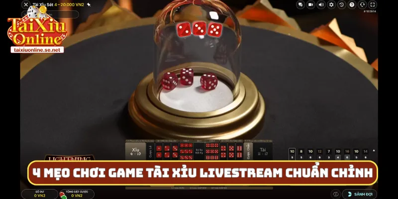 4 mẹo chơi game tài xỉu livestream chuẩn chỉnh