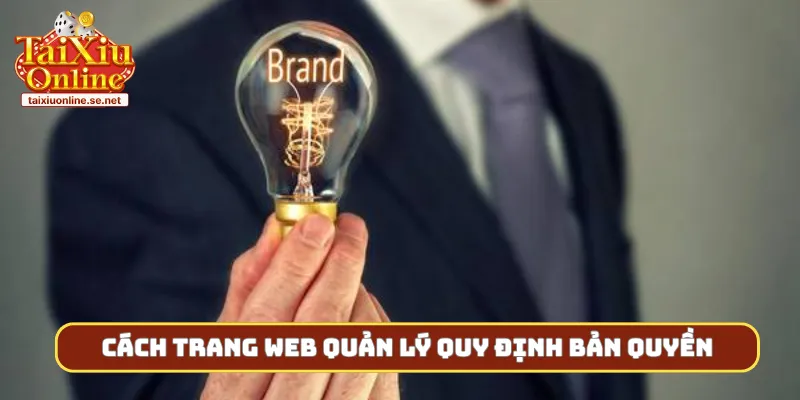 Cách trang web quản lý quy định bản quyền
