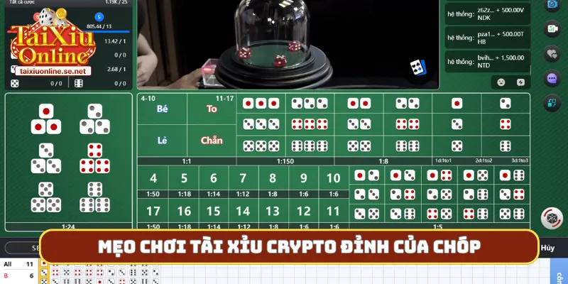 Mẹo chơi tài xỉu crypto đỉnh của chóp