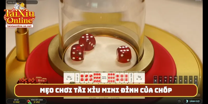 Mẹo chơi tài xỉu mini đỉnh của chóp