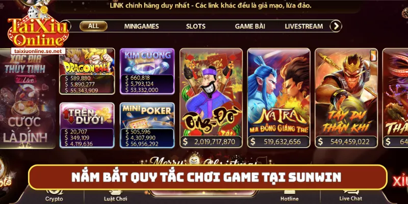 Nắm bắt quy tắc chơi game tại Sunwin