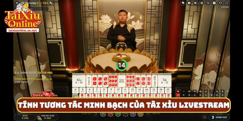 Tính tương tác minh bạch của tài xỉu livestream