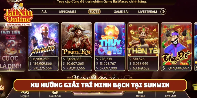 Xu hướng giải trí minh bạch tại Sunwin