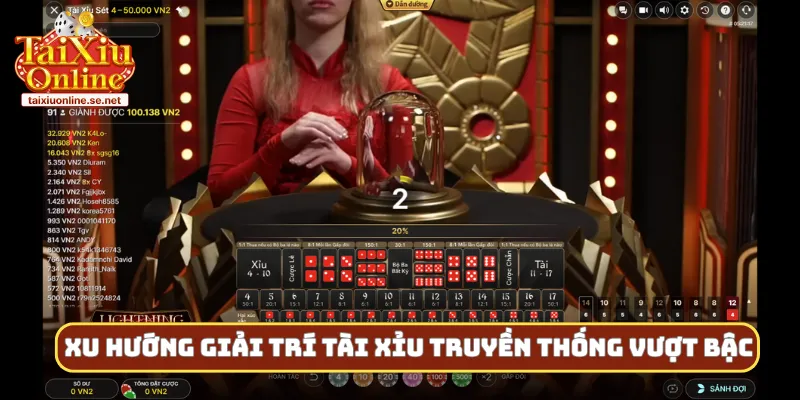 Xu hướng giải trí tài xỉu truyền thống vượt bậc