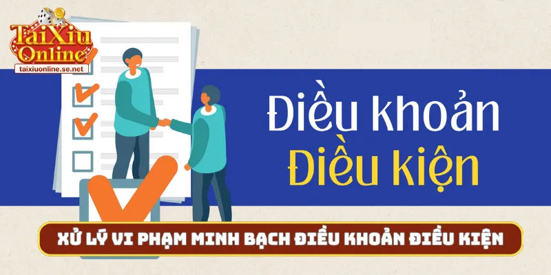 Xử lý vi phạm minh bạch điều khoản điều kiện